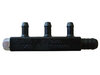 Plastic manifold Romano Ø7mm for rubber hose Ø10mm 3 ways