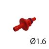 AEB Polymer injector nozzles D1.6 rood